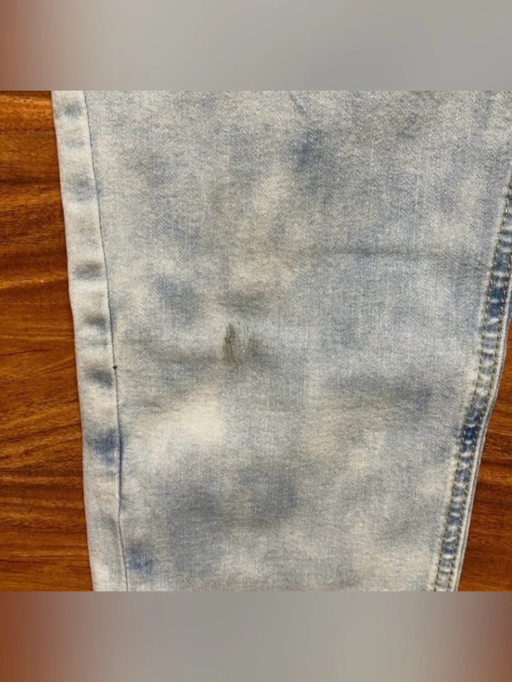 3/$25 Justice Girls Blue Acid Wash Floral Embroidered Crop Jeans Size 14 Plus